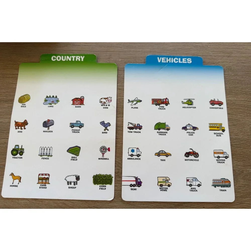 2 Melissa and Doug Flip to Win Travel Bingo Boards 4 double sided cards